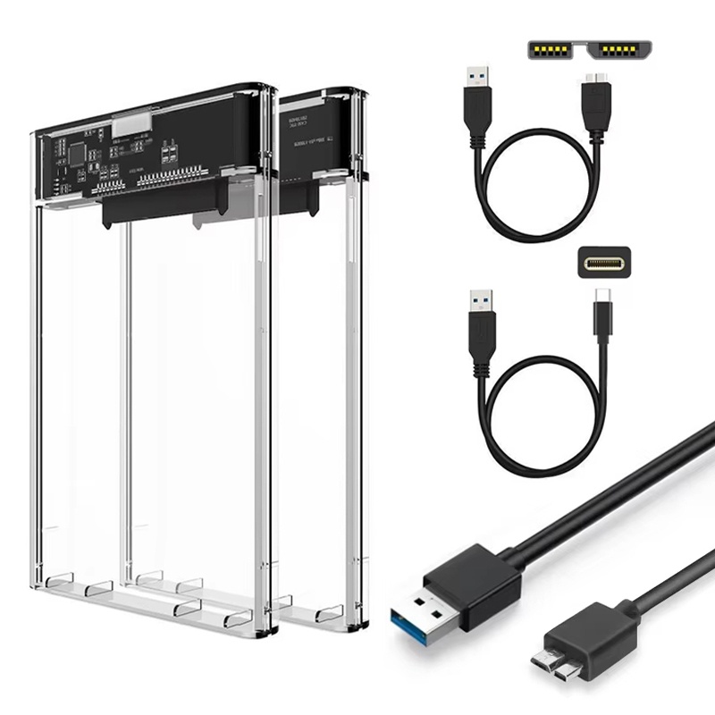 Laptop External Accessories - Przezroczysta obudowa zewnętrzna SATA do Type