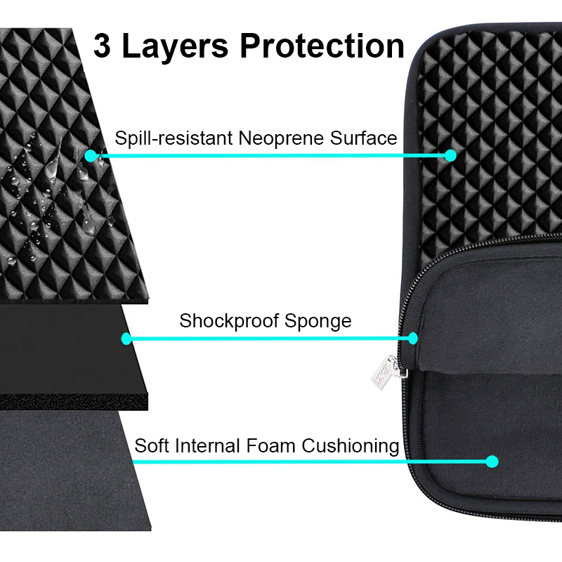Czarna torba na laptopa 11 12  – Laptop Sleeve Neoprene recenzja i cena